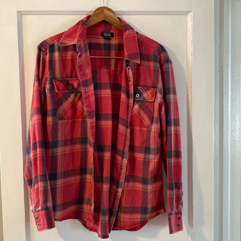 Vintage Y2K Nollie flannel size large